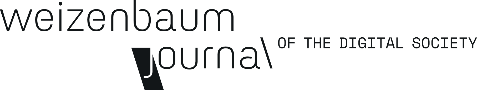 Logo of the Weizenbaum Journal of the Digital Society